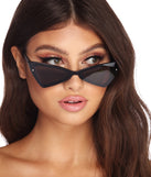 Geometric Rimless Sunglasses