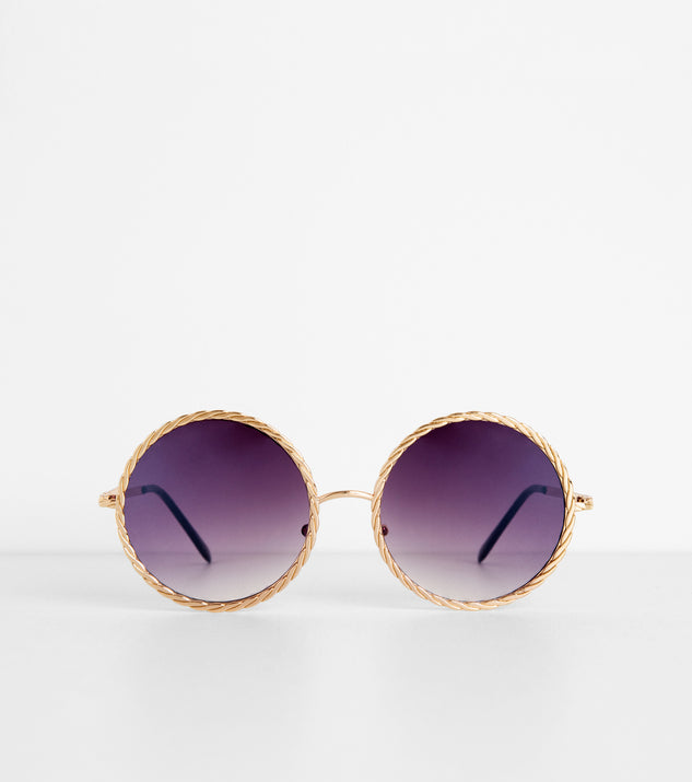 Get Twisted Round Ombre Sunglasses is a trendy pick to create 2023 festival outfits, festival dresses, outfits for concerts or raves, and complete your best party outfits!
