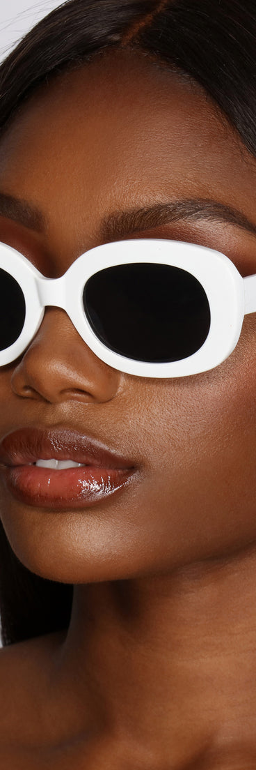 Too Cool For 'Em Oval Sunglasses is a trendy pick to create 2023 festival outfits, festival dresses, outfits for concerts or raves, and complete your best party outfits!