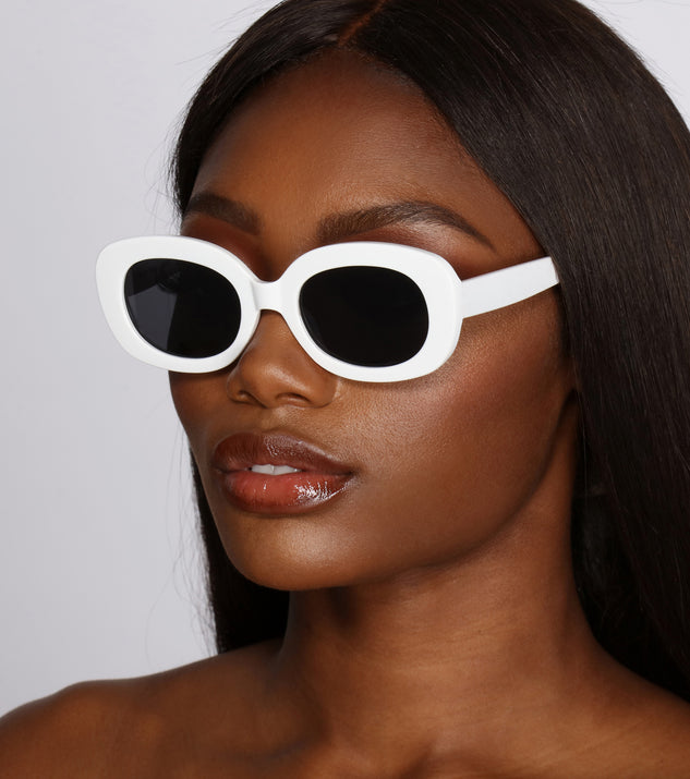 Too Cool For 'Em Oval Sunglasses is a trendy pick to create 2023 festival outfits, festival dresses, outfits for concerts or raves, and complete your best party outfits!