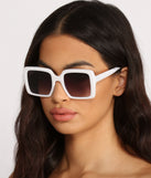 Don't Bother Me White Square Sunglasses is a trendy pick to create 2023 festival outfits, festival dresses, outfits for concerts or raves, and complete your best party outfits!