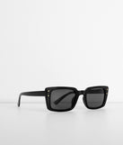Not Now Rectangular Flat Sunglasses