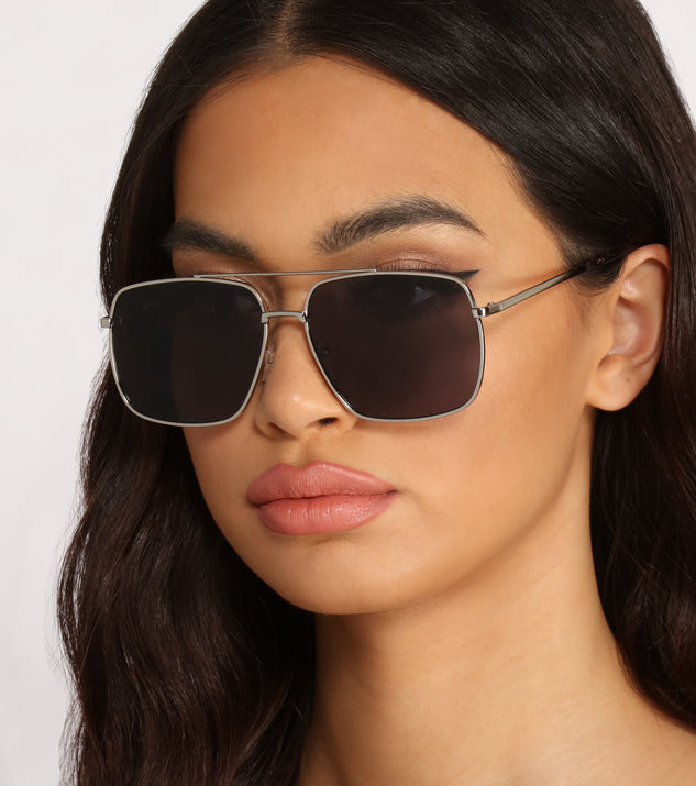 She's Trendy Square Aviators