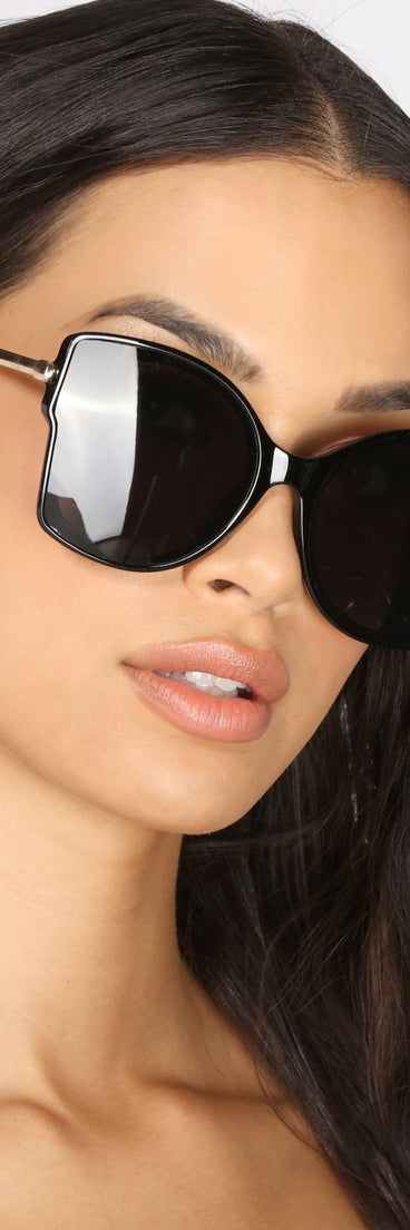 All the Shade Over-Sized Cat Eye Sunglasses