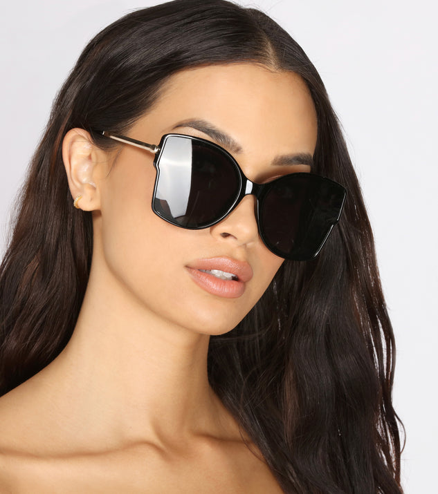 All the Shade Over-Sized Cat Eye Sunglasses
