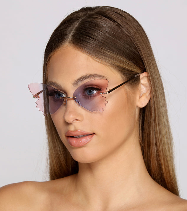 Fluttery And Fab Butterfly Sunglasses is a trendy pick to create 2023 festival outfits, festival dresses, outfits for concerts or raves, and complete your best party outfits!