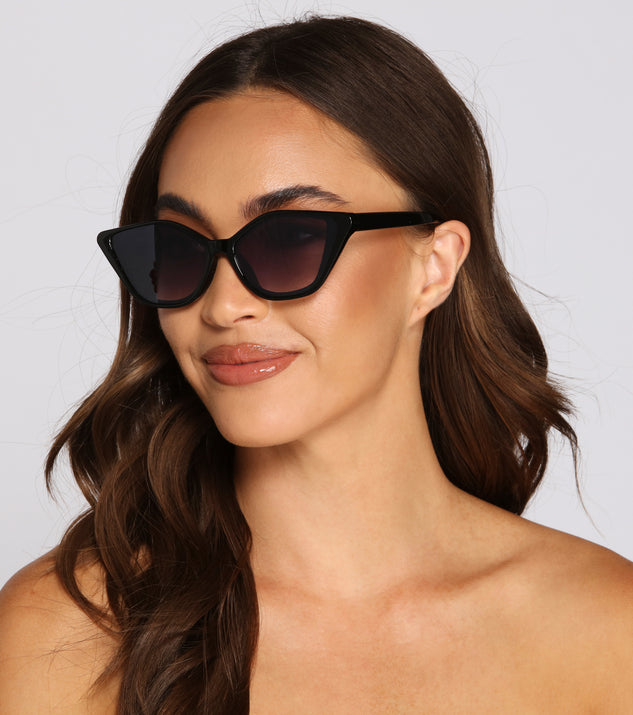 Chic Attitude Cat-Eye Sunglasses