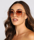 So Hollywood Ombre Square Sunglasses