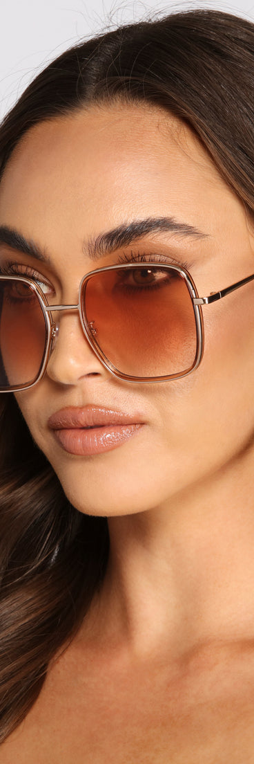 So Hollywood Ombre Square Sunglasses