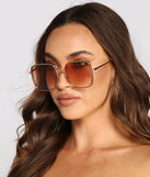 So Hollywood Ombre Square Sunglasses