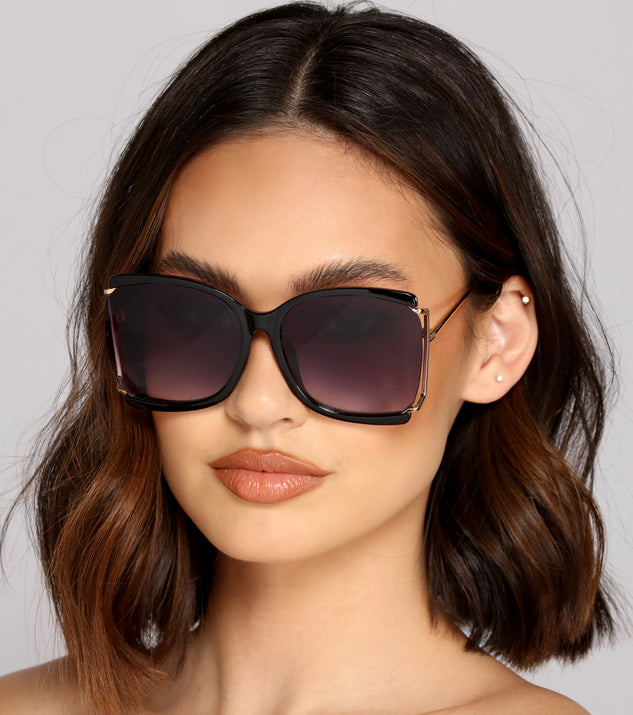 Glamorous Vibes Square Sunglasses