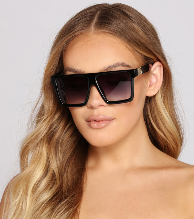 Trendsetting Diva Flat Top Sunglasses