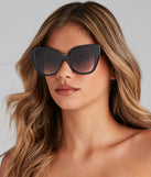 Purrfect Cateye Trim Sunglasses
