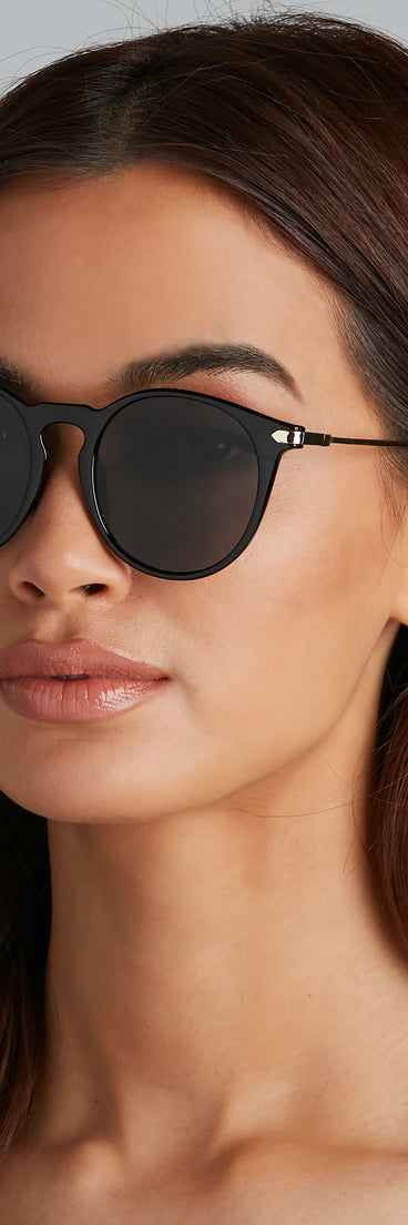 Chic Attitude Round Sunglasses