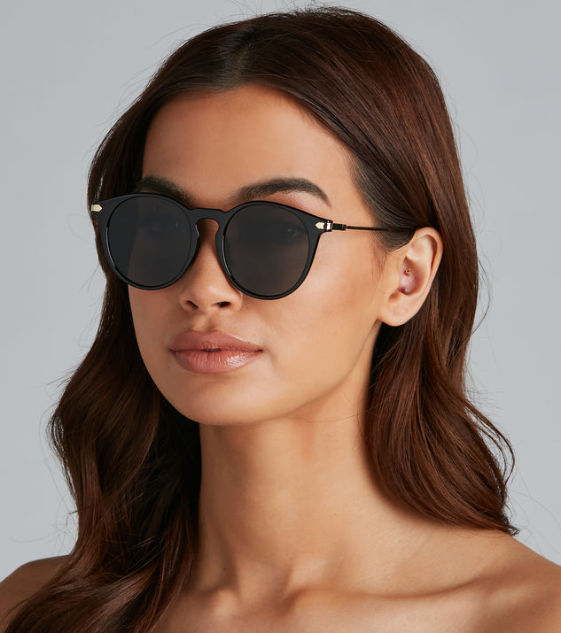 Chic Attitude Round Sunglasses
