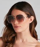 Trendy Staple Oversized Sunglasses is a trendy pick to create 2023 festival outfits, festival dresses, outfits for concerts or raves, and complete your best party outfits!