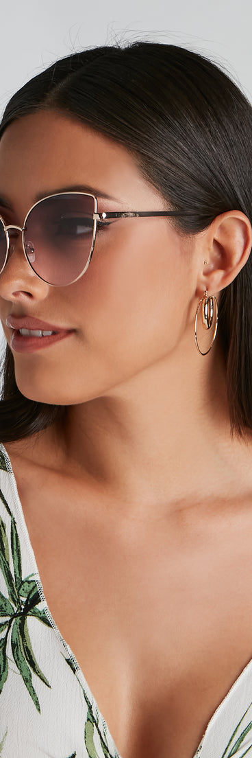 Sassy Retro Cat Eye Sunglasses