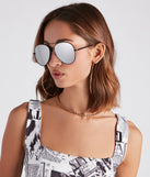 On Your Radar Mirrored Aviator Sunglasses is a fire pick to create 2023 festival outfits, concert dresses, outfits for raves, or to complete your best party outfits or clubwear!
