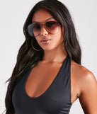 Retro-Chic Ombre Aviator Sunglasses is a fire pick to create 2023 festival outfits, concert dresses, outfits for raves, or to complete your best party outfits or clubwear!