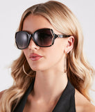 Time To Be Bold Oversized Round Sunglasses