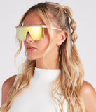 Summer Glam Rhinestone Oversized Sunglasses