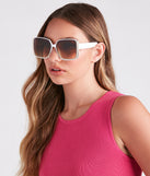 Instantly Fab Oversized Square Sunglasses