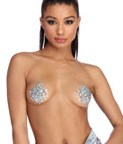 Iridescent Gem Pasties is a trendy pick to create 2023 festival outfits, festival dresses, outfits for concerts or raves, and complete your best party outfits!