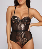 With fun and flirty details, Dreamy Sequin Mesh Bodysuit shows off your unique style for a trendy outfit for the summer season!