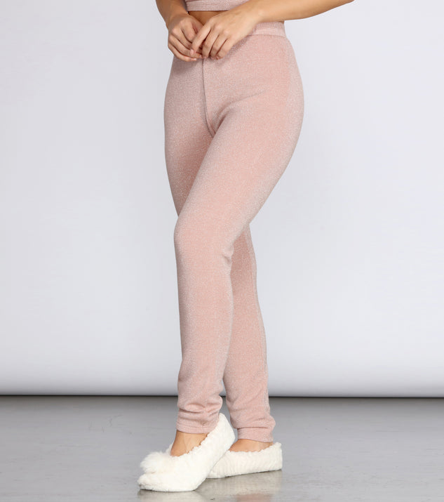 Glitter Knit PJ Joggers for 2023 festival outfits, festival dress, outfits for raves, concert outfits, and/or club outfits
