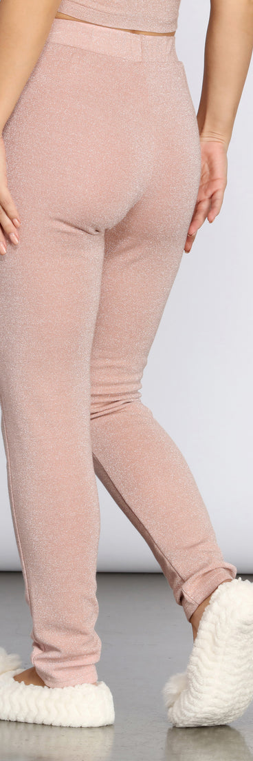 Glitter Knit PJ Joggers for 2023 festival outfits, festival dress, outfits for raves, concert outfits, and/or club outfits