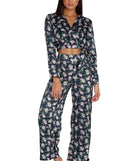 Bloom Out Satin Pajama Crop Top