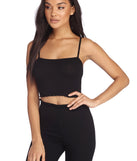 Call It A Night Ribbed Cami