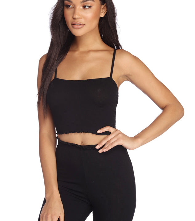 Call It A Night Ribbed Cami