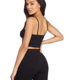 Call It A Night Ribbed Cami