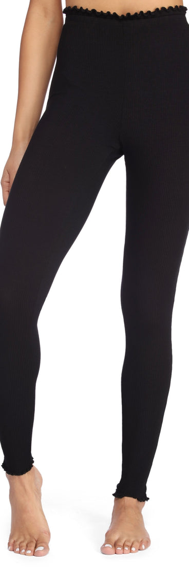Call It A Night Ribbed Leggings