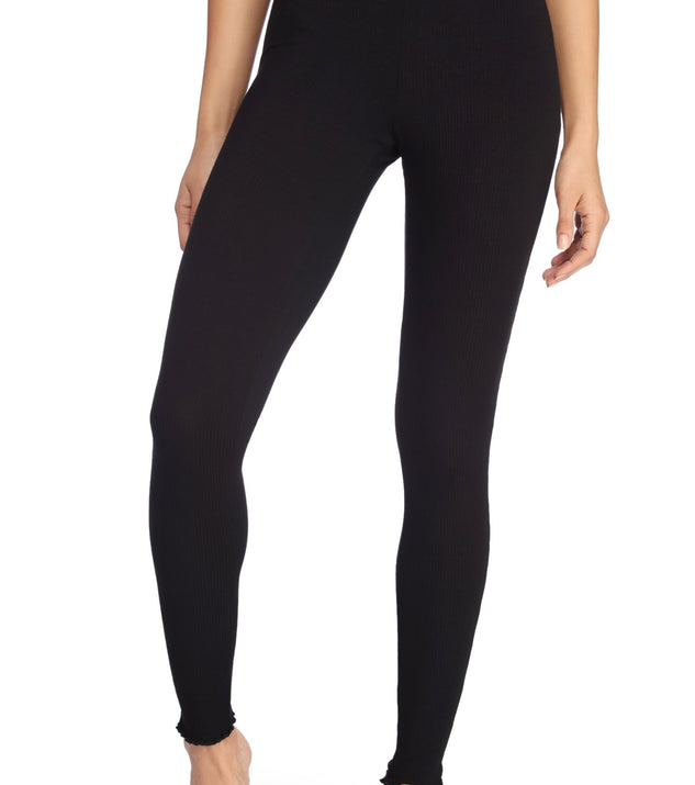 Call It A Night Ribbed Leggings