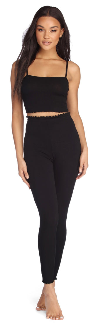 Call It A Night Ribbed Leggings