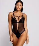 Forever Yours Mesh Caged Teddy provides essential lift and support for creating your best summer outfits of the season for 2023!