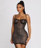 Fine In Rhine Mesh Wire Chemise + Panty Set is a trendy pick to create 2023 festival outfits, festival dresses, outfits for concerts or raves, and complete your best party outfits!
