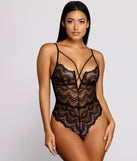 Dainty Lace V Wired Caged Teddy provides essential lift and support for creating your best summer outfits of the season for 2023!