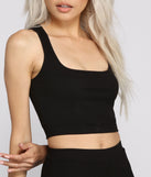 You’ll look stunning in the Ribbed Knit Scoop Neck Pajama Crop Top when paired with its matching separate to create a glam clothing set perfect for parties, date nights, concert outfits, back-to-school attire, or for any summer event!