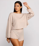 You’ll look stunning in the Sweet Dreams Striped Pajama Top when paired with its matching separate to create a glam clothing set perfect for parties, date nights, concert outfits, back-to-school attire, or for any summer event!