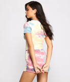 You’ll look stunning in the Tie Dye Thermal Knit Pajama Top when paired with its matching separate to create a glam clothing set perfect for parties, date nights, concert outfits, back-to-school attire, or for any summer event!