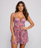 Sweet and Spice Floral Babydoll and Thong Set provides essential lift and support for creating your best summer outfits of the season for 2023!