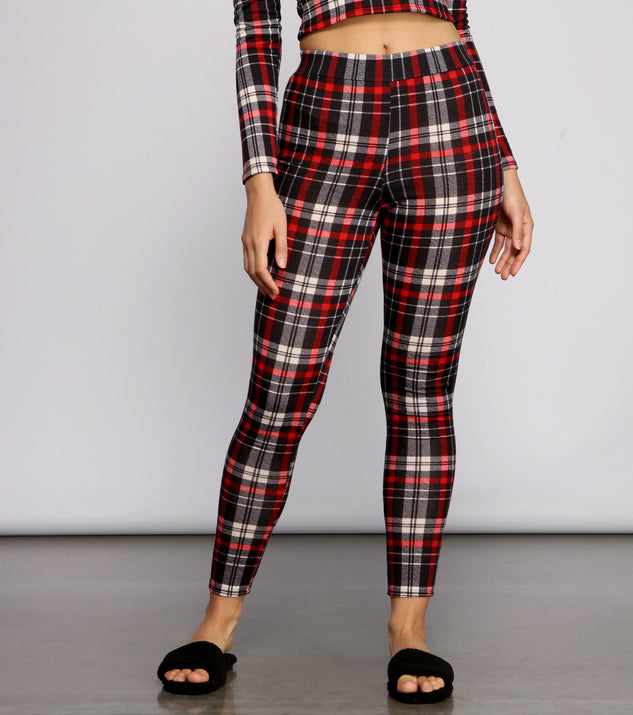 With stylish details, the Classic Plaid Pajama Leggings will be your go-to women' loungewear for your best laid back or casual outfits.