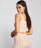 You’ll look stunning in the Cozy Moment Cable Knit Pajama Tank when paired with its matching separate to create a glam clothing set perfect for parties, date nights, concert outfits, back-to-school attire, or for any summer event!