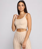 You’ll look stunning in the Cozy Moment Cable Knit Pajama Tank when paired with its matching separate to create a glam clothing set perfect for parties, date nights, concert outfits, back-to-school attire, or for any summer event!