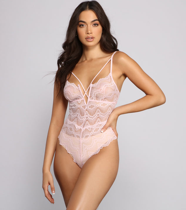 Lady In Lace Caged Teddy provides essential lift and support for creating your best summer outfits of the season for 2023!