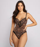 On The Prowl Leopard Print Lace Teddy provides essential lift and support for creating your best summer outfits of the season for 2023!