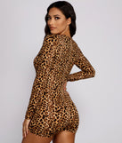 Spot Me Out Leopard Print Pajama Romper provides essential lift and support for creating your best summer outfits of the season for 2023!